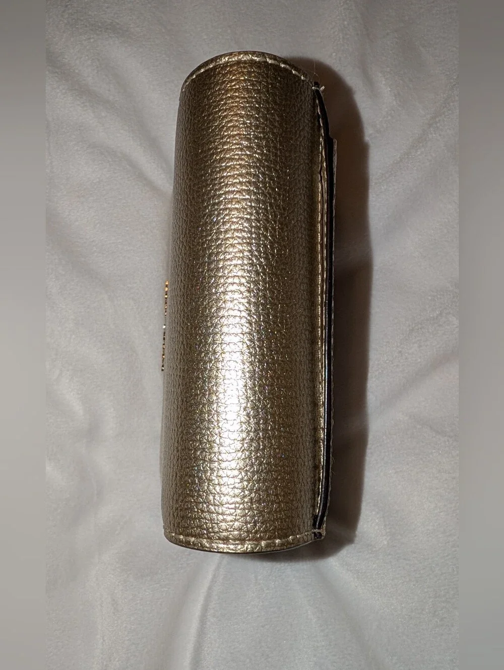Kate Spade Sylvia Mini Key Ring Bifold Leather Wallet PWRU7239 Pale Gold EUC